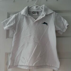 Shrimp & Grits White Polo Shirt for Kids